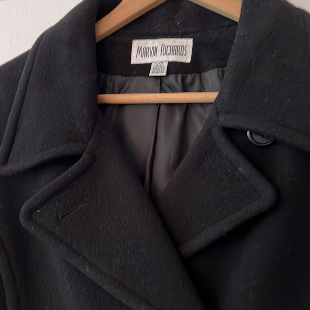Black Pea Coat - Picture 3 of 8